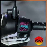 Pray Before You Start for Handle Bar Switch Sticker Printed B2