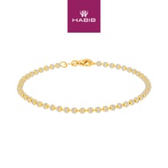 HABIB BEADS PLANET | Oro Italia 916 Yellow and White Gold Bracelet GW49830524(250YW)-BI