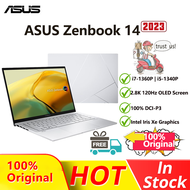 【ASUS Offical Warranty】2023 ASUS Zenbook 14 Laptop |ASUS Lingyao Laptop| Intel Core i7-1360P 16G 1T | i5-1340P 16GB RAM 512GB SSD | 14" 2.8K 120HZ OLED Display Notebook|Iris Xe Graphics/100% DCI-P3/ASUS Laptop PC