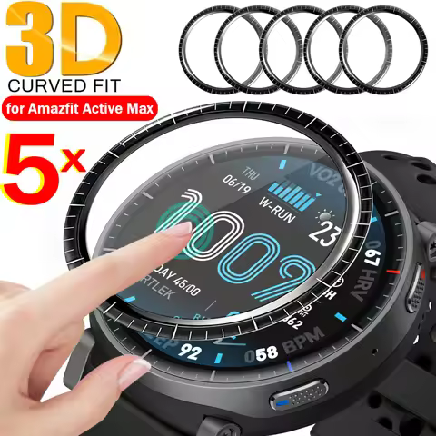 Screen Protectors for Amazfit Active Max SmartWatch Protective Films HD Flexible Anti-scratch Watch 
