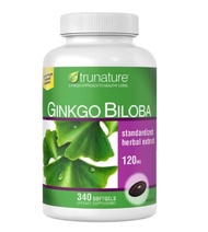 trunature Ginkgo Biloba 120mg.340 Softgels