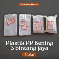 [1 pack] PP Plastic BENING 3 BINTANG JAYA 9x15 8x15 8x12 7x11 6x10 PP Plastic Bag