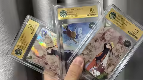Naruto Card English version PR-001PR-002 PRISTINE-10.0, Authentic KAYOU Rating Card