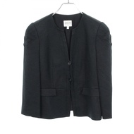 【二手，A級】Armani ARMANI COLLEZIONI女士顏色羊毛真絲褶邊夾克