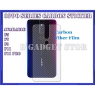 OPPO F7/OPPO F9/OPPO F11 PRO Back Carbon Fiber Sticker