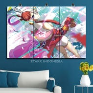 ANIME WOODEN POSTER LAW SHANKS KAIDO ONE PIECE 45X30 MULTIPANEL YUOL6/UJ9EB ANIME WALL DISPLAY/ ONE 