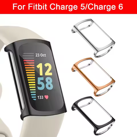 Soft TPU Case For Fitbit Charge 6 5 Full Cover Screen Protective Cover for Fitbit Charge5 Charge6 Sh
