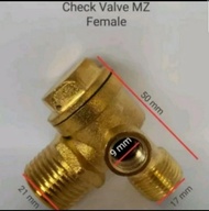 Check valve kompresor listrik Drat dalam untuk kompresor portable