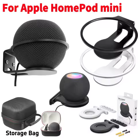 Wall Bracket Holder For Homepod Mini Metal Wall Mount Stand Space Saving Wall Mount Bracket for Appl