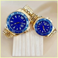 ♟ ۞ ❃ Technomarine  couple WatchWaterproof Sports Stainless Steel Gold Business  Multifunction Cale