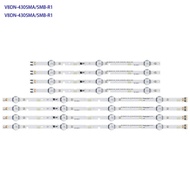 LED backlight strip for Samsung UA43N5100 UE43T5300AU UN43T5300 UE43N5300AU UA43N5380 UA43N5300 BN96