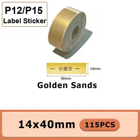 P12 Label Sticker 14x40mm Self Adhesive Thermal Paper Roll for P15/P50/Q30/D30 KingJim LR5C Office L