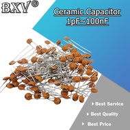 100PCS Ceramic Capacitor 50V 1pF ~ 100nF 0.1uF 104 4.7PF 10PF 22PF 33PF 47PF 100PF 101 220PF 10NF 33