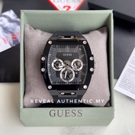 Guess Phoenix Multifunction Quartz Watch Black Case Black Silicone GW0203G3