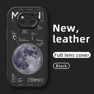 YIWESAN เคสปลอกสำหรับ Xiaomi Poco X3 NFC Poco X3 Poco X3 Pro เคสกรณีแฟชั่นน้ำดวงจันทร์บางหนังนุ่มเต็มเลนส์ปกหลังกล้องปกป้องกรณีกันกระแทกปลอก