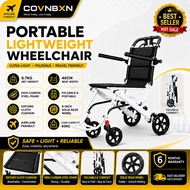 COVNBXN Travel wheelchair, folding wheelchair, lightweight wheelchair, high-quality wheelchair-8.7KG