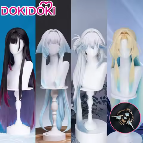 IN STOCK Sliver Wolf L.V.999 Cerydra Hysilens Yao Guang Pearl Nihilux Ashveil Wig Game Honkai: Star 