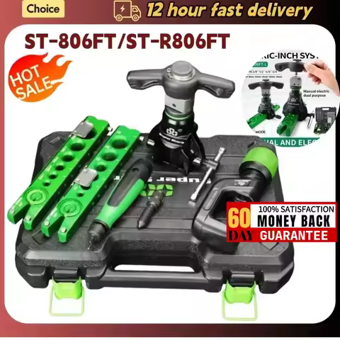 6-19MM Copper Pipe Expander Set Air Conditioner Metric Reamer Flare Tool ST-806FT/ST-806A Eccentric 