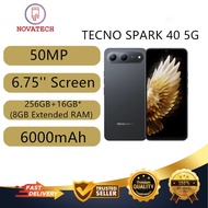Tecno Spark 40 5G 256GB+16GB* (8GB Extended RAM) l 6000mAh l Tecno Malaysia Warranty