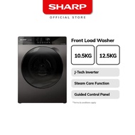 SHARP 10.5KG | 12.5KG Front Load Washer ES-FW105SG  ES-FW125SG (4 Ticks)