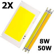 2Pcs Led Beads For Diy Lamp 6500K Cool White 50W 3V Cob Chip Light Leds For Flashlight Spotlight Mat