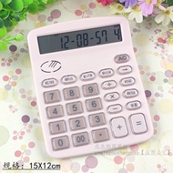 Good-looking color calculator cartoon cute Pink calculator 12 Digits Office Business calculator Good