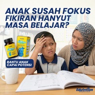 MndFocuz Junior | Vitamin Minda Anak - Bantu Fokus Belajar, Kuat Memori, Kurang Tantrum Speech Delay