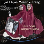 MOTORCYCLE RAINCOAT 2 HEADS FULL BODY MOTORCYCLE PONCO 2 HEADS FULLCOVER 2IN1