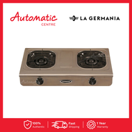 La Germania G733 2-Burner Gas Stove with Enamel Trivet