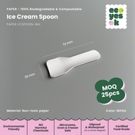 Eco Yes Ok Paper Utensils Spoon Knife Ice Cream Dessert Spoon Disposables Cutleries