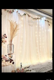 浪漫輕奢紗幔背板套組 小資族首選婚禮佈置 專人服務進撤場