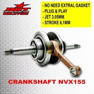 BRT CRANKSHAFT MODEL TERBARU Y15ZR & NVX155 R15 V3 VARIO 150 PCX150 ADV150 (NO SPACER NEEDED)