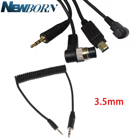 3.5mm to E3/N3/DC0/DC2/S2/S1 Remote Shutter Release Cable Connecting Cord For Canon Nikon Sony Penta