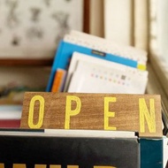 手寫字木掛牌/手繪招牌/open/營業中/掛牌/菜單/台灣製