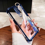 YBD Phone Case For OPPO A9 2020 A5 2020 Clear Caing Parkling Pink Love Bracelet and Portable Wristba