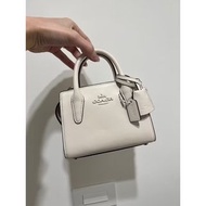 COACH ANDREA 迷你CARRYALL黛妃包 奶白色