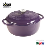 Lodge Enameled Cast Iron Dutch Oven - Purple (6qt/5.58L)