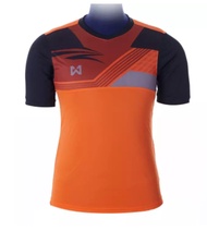 WARRIX SPORT เสื้อฟุตบอลพิมพ์ลาย WA-1524  ( สีส้ม-ดำ )
