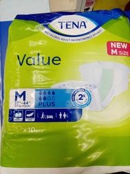 TENA VALUE ADULT DIAPERS M SIZE 10S (1 PACK)