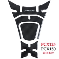 สำหรับฮอนด้าPCX 125 150 pcx125 pcx150 2018 2019 3D F airingก๊าซหมวกถังPadคุ้มครอง 5Dจริงคาร์บอนไฟเบอร์สติกเกอร์รูปลอก