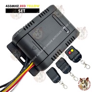 REMOTE CONTROL 433MHz RED YELLOW ( RECEIVER/REMOTE CONTROL) AUTOGATE GATE DOOR
