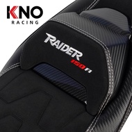 KNO Raider 150 fi VIP Camel Back Seat Suede And Leather Embroid Logoa And Carbon Design Deluxe Comfo