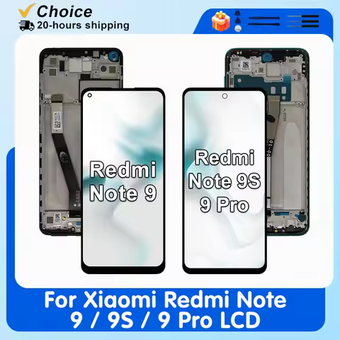IPS For Xiaomi Redmi Note 9 M2003J15SC Display Touch Screen For Redmi Note 9S 9 Pro M2003J6B2G M2003