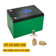 Vỏ bình chứa Pin 12V - 15Ah Kèm Cọc Bình Có Báo Pin
