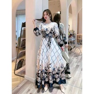 Mrynvt SALE!!! DRESS MAXI ESTILO ELEGAN IMPORT / IVORY ORI BKK
