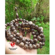 Wooden Tasbih 99 Liwung Macan Super Grade A/Muslim Tasbih/Tasbih 99 12mm