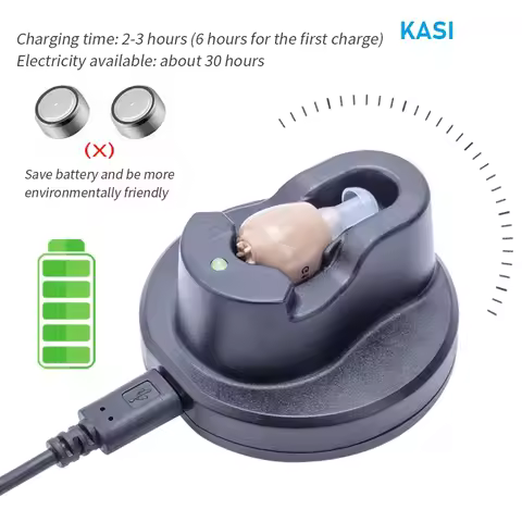 2025 Newest Hearing Aid Rechargeable Hearing Device ITE Ear Hearing Aids for The Elderly Audifonos S