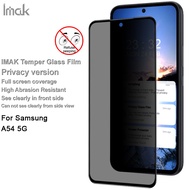 Imak Privacy Glass For Samsung Galaxy A54 5G Anti Peeping Tempered Glass Anti Spy Full Cover Screen 