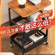 Medieval Tableside Retro Can Living Room Snacks High-Face Bedroom Value Mobile Bedside Table Shelf S