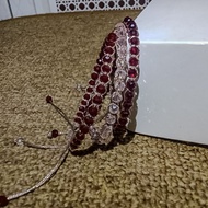 Macrame Crystal Rosegold Rope Bracelet | Crystal BRACELETS | Rope Bracelet